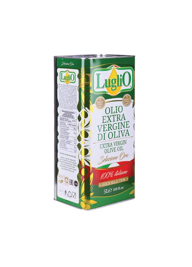 Luglio Extra Virgin Olive Oil 100% Italian - 5 liters tin