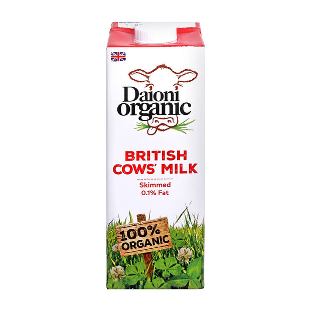Daioni Organic Skimmed Milk - 1 Litre