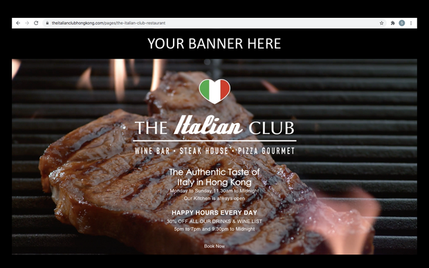 RESTAURANT HOME PAGE BANNER 1 Month
