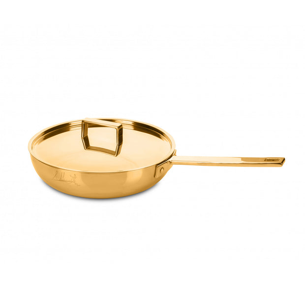 Frying Pan 'Attiva' Gold 1 Handle with Lid - 26cm